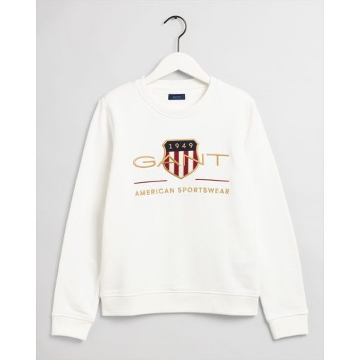 Gant Woman Archive Shield C-Neck Eggshell