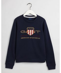 Gant Woman Archive Shield C-Neck Evening Blue