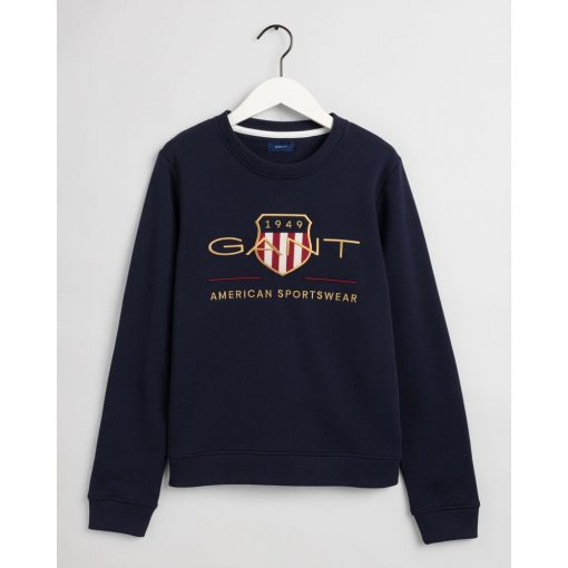 Gant Woman Archive Shield C-Neck Evening Blue