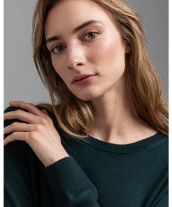 Gant Woman Merino Wool Dress Tartan Green