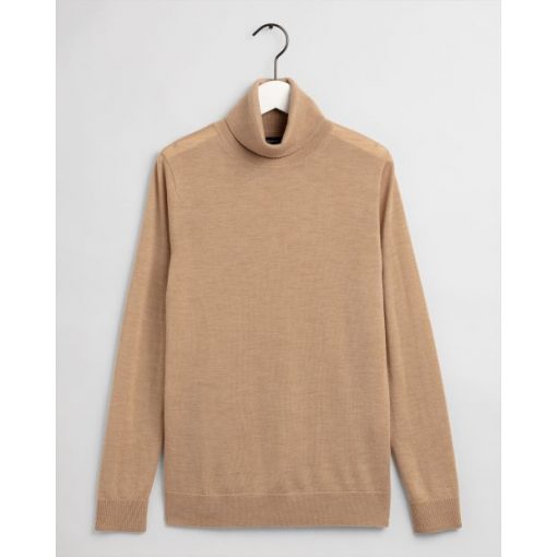 Gant Woman Merino Turtle Neck Warm Khaki