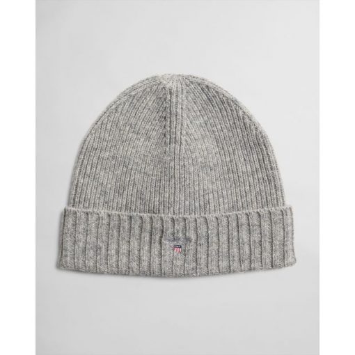 Gant Wool Lined Beanie Light Grey Melange
