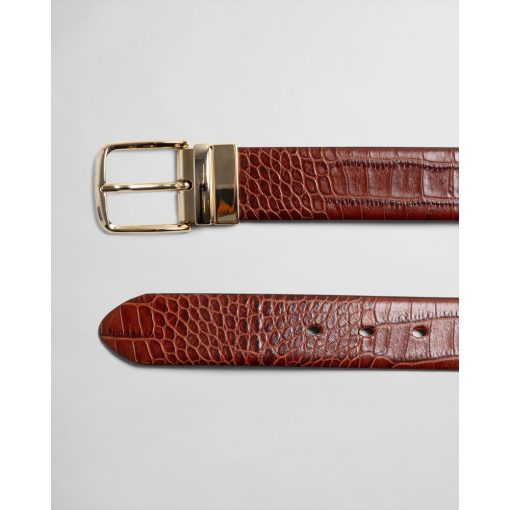 Gant Woman Reversible Croco Belt Clay Brown