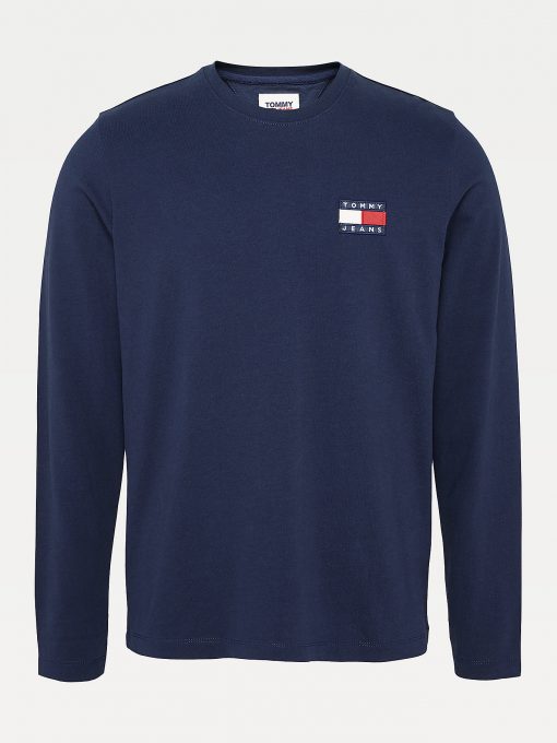 Tommy Jeans Tommy Badge Longsleeve Tee Twilight Navy