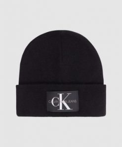 Calvin Klein Logo Beanie Black