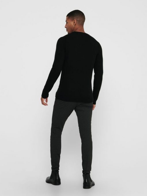 Only & Sons Howard Soft Wool Crew Neck Black