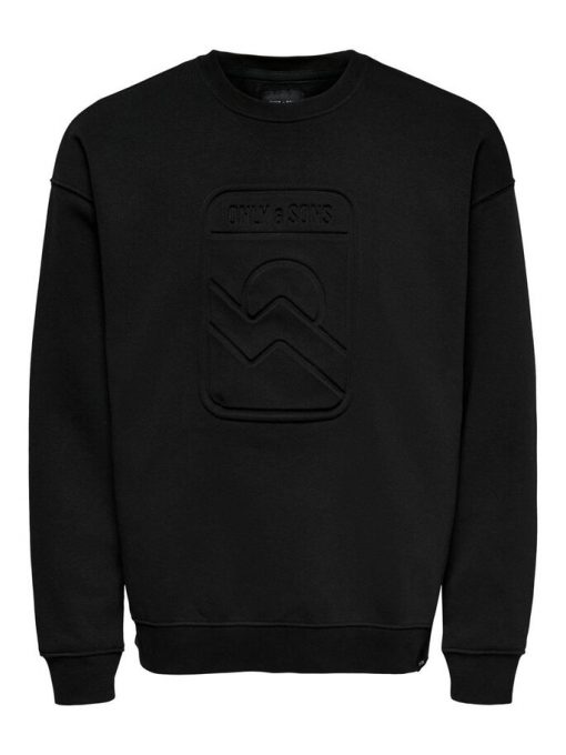 Only & Sons Dancel Crew Neck Black