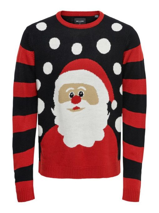 Only & Sons Christmas Pullover Black