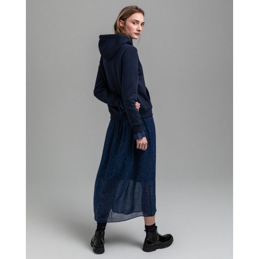 Gant Woman Archive Shield Hoodie Evening Blue