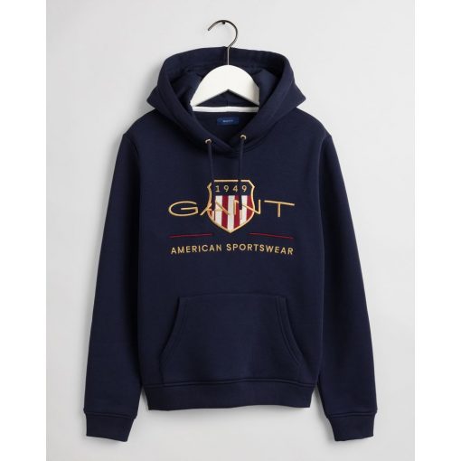 Gant Woman Archive Shield Hoodie Evening Blue