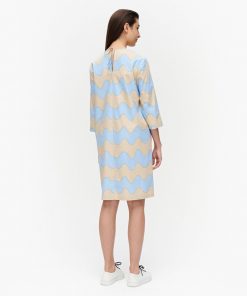 Marimekko Havaittu Pikku Lokki Dress Sand/Light Blue