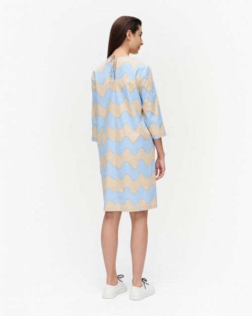 Marimekko Havaittu Pikku Lokki Dress Sand/Light Blue