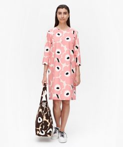 Marimekko Havaittu Pieni Unikko Dress Beige