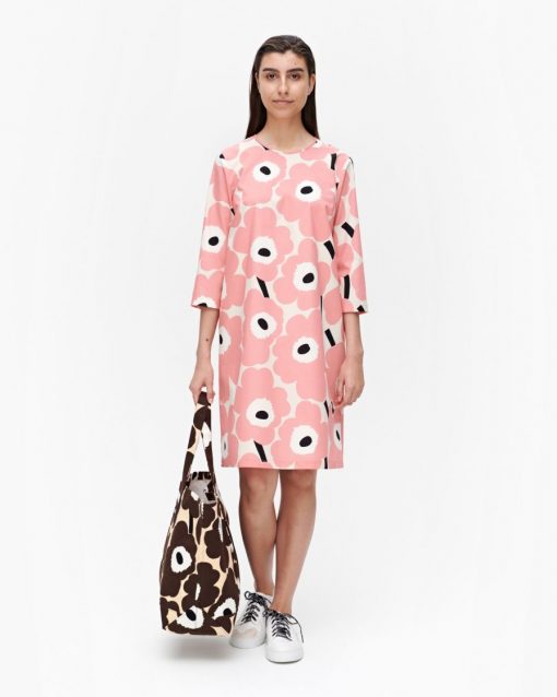 Marimekko Havaittu Pieni Unikko Dress Beige