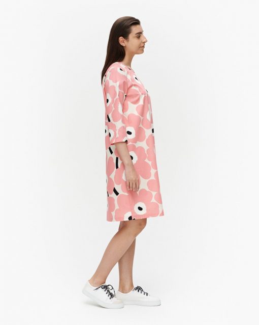 Marimekko Havaittu Pieni Unikko Dress Beige