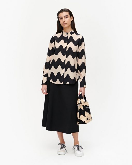 Marimekko Toiveikas Pikku Lokki Shirt Beige/Black