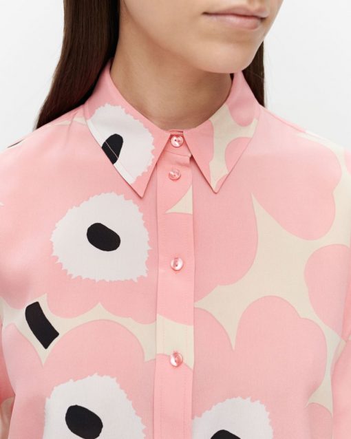 Marimekko Toiveikas Pieni Unikko Shirt Beige/Pink