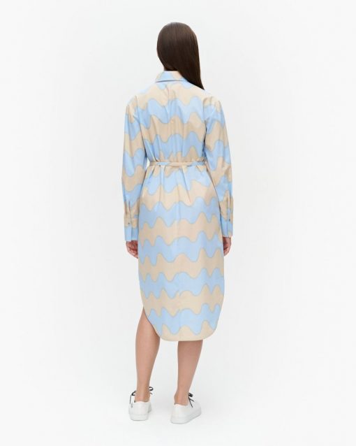 Marimekko Kuuluminen Pikku Lokki Dress Sand/Light Blue