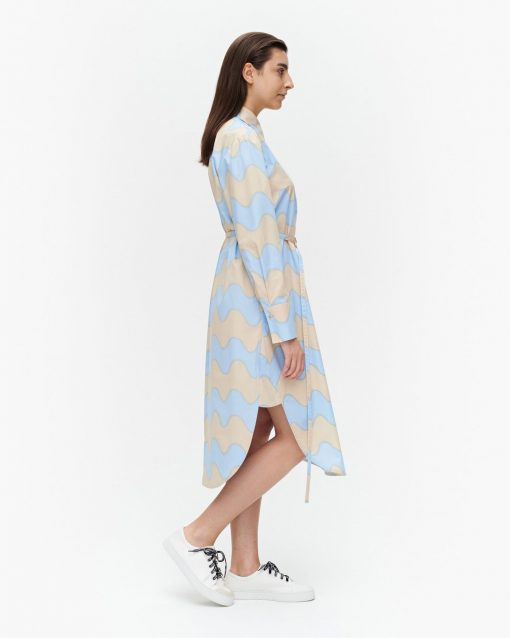 Marimekko Kuuluminen Pikku Lokki Dress Sand/Light Blue