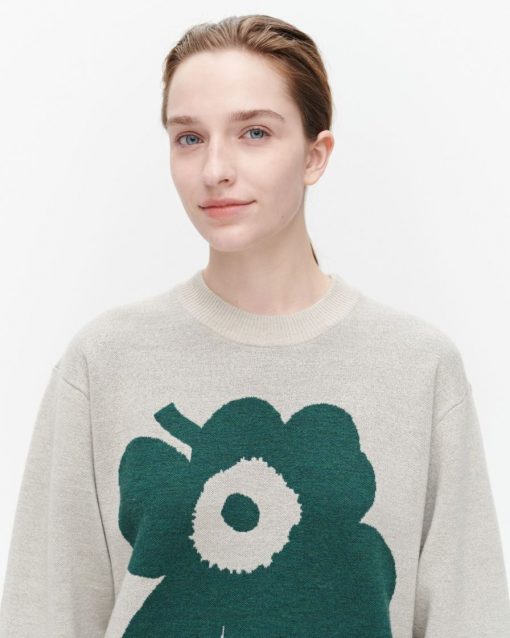 Marimekko Aksiooma Unikko Pullover Beige