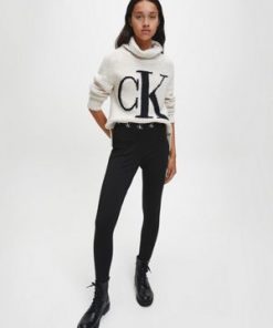 Calvin Klein Logo Roll Neck Sweater