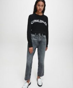 Calvin Klein Logo Banana Sweater Black
