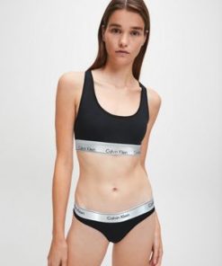 Buy Calvin Klein Bralette Thong Set Black Scandinavian Fashion Store