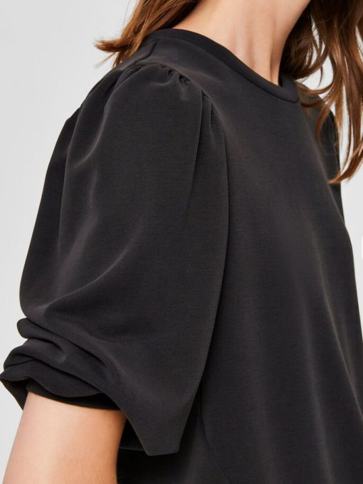Selected Femme Tenny 3/4 Sweatshirt Black