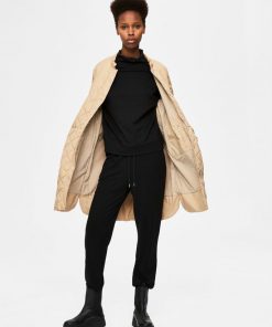 Selected Femme Fillipa Quilted Coat Cornstalk
