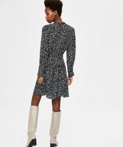 Selected Femme Livia Short Dress Black