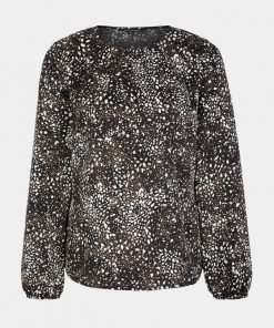 Comma, Blouse Mini Dot Black