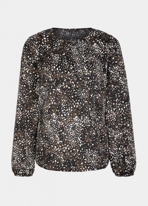 Comma, Blouse Mini Dot Black