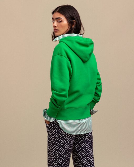 Gant Crest 1949 Hoodie Fern Green