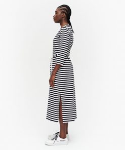 Marimekko Ilma Tasaraita Dress Black/White