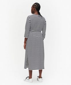 Marimekko Ilma Tasaraita Dress Black/White