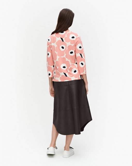 Marimekko Koettu Pieni Unikko Jersey Shirt Beige/Black/Rose