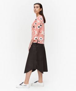 Marimekko Koettu Pieni Unikko Jersey Shirt Beige/Black/Rose