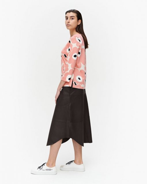 Marimekko Koettu Pieni Unikko Jersey Shirt Beige/Black/Rose