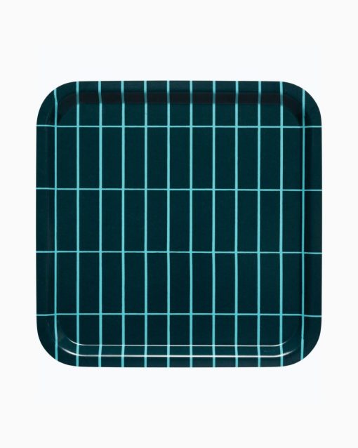 Marimekko Tiiliskivi Tray Green 32 x 32 cm