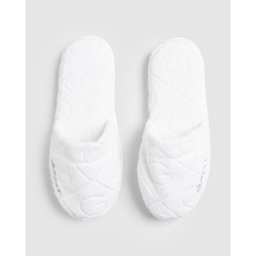 Gant Home Organic G Slippers White