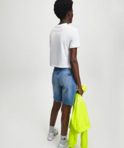 Calvin Klein Badge Cropped Tee Bright White