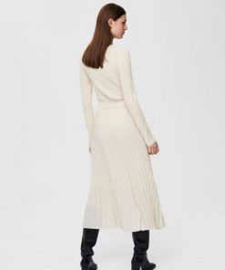 Selected Femme Alexis Pleated Skirt Birch