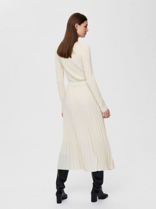 Selected Femme Alexis Pleated Skirt Birch