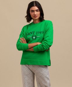 Gant Crest 1949 Sweater Fern Green