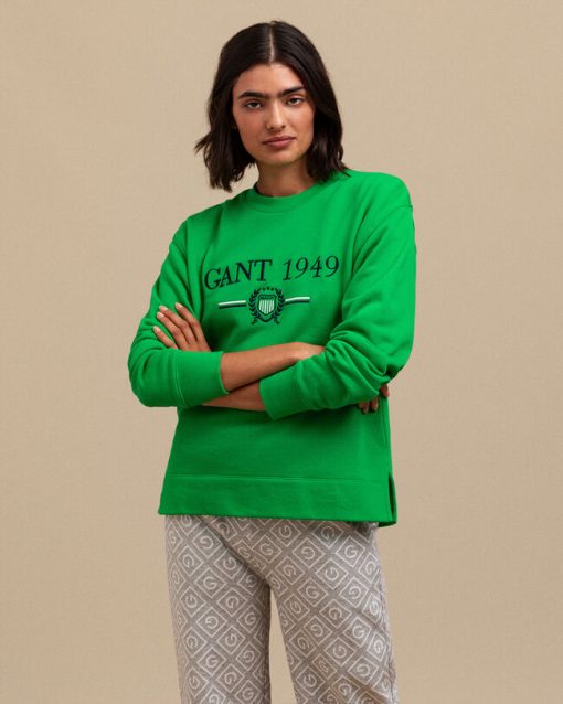 Gant Crest 1949 Sweater Fern Green