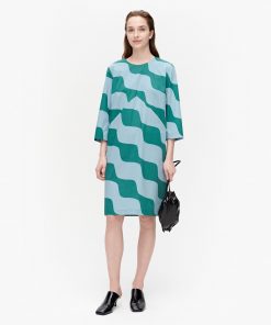 Marimekko Olkoon Taifuuni Dress Blue