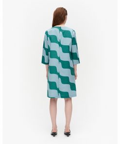 Marimekko Olkoon Taifuuni Dress Blue