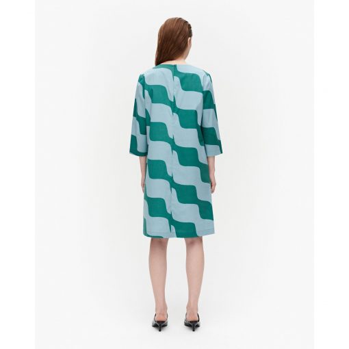 Marimekko Olkoon Taifuuni Dress Blue