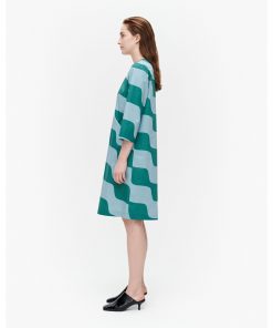 Marimekko Olkoon Taifuuni Dress Blue