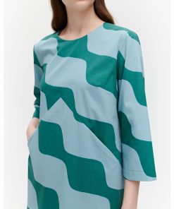 Marimekko Olkoon Taifuuni Dress Blue